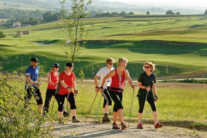 Nordic Walking am Bella Vista Golfpark in Bad Birnbach.